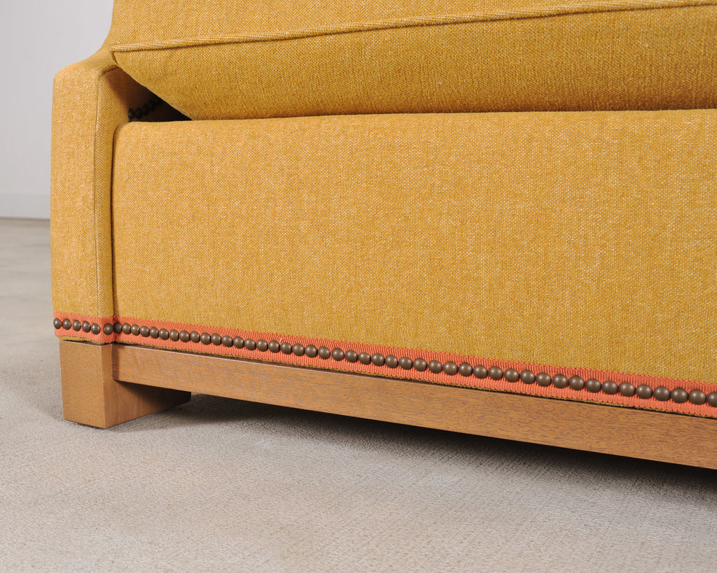 Holly Hunt for Studio H George V Sofa in Goldenrod Fabric