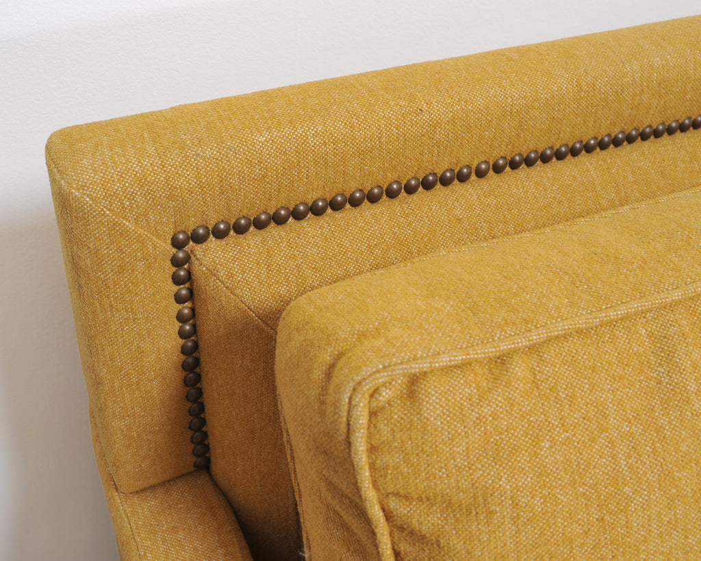 Holly Hunt for Studio H George V Sofa in Goldenrod Fabric