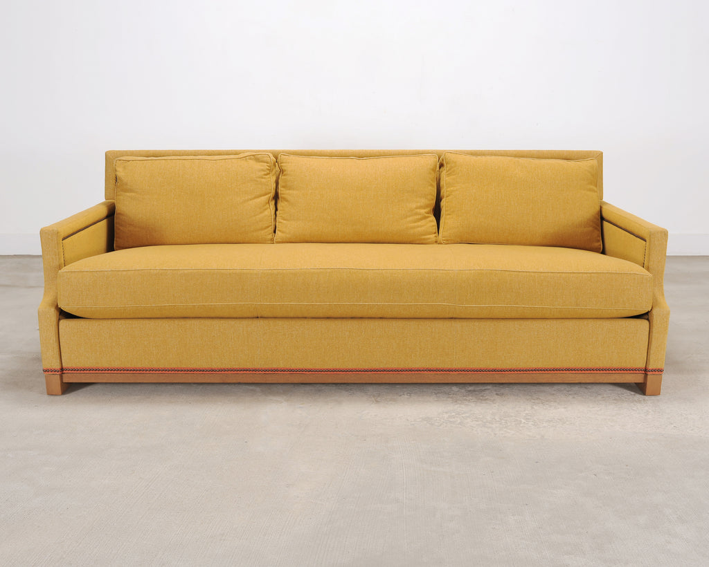 Holly Hunt for Studio H George V Sofa in Goldenrod Fabric