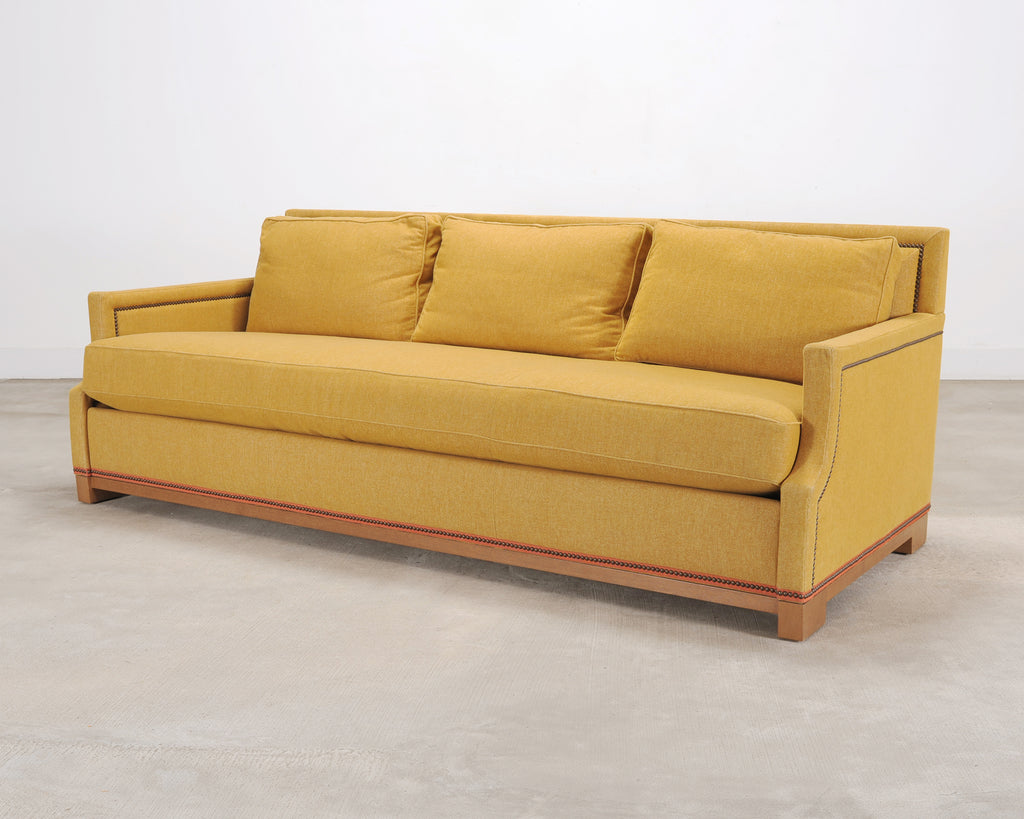 Holly Hunt for Studio H George V Sofa in Goldenrod Fabric