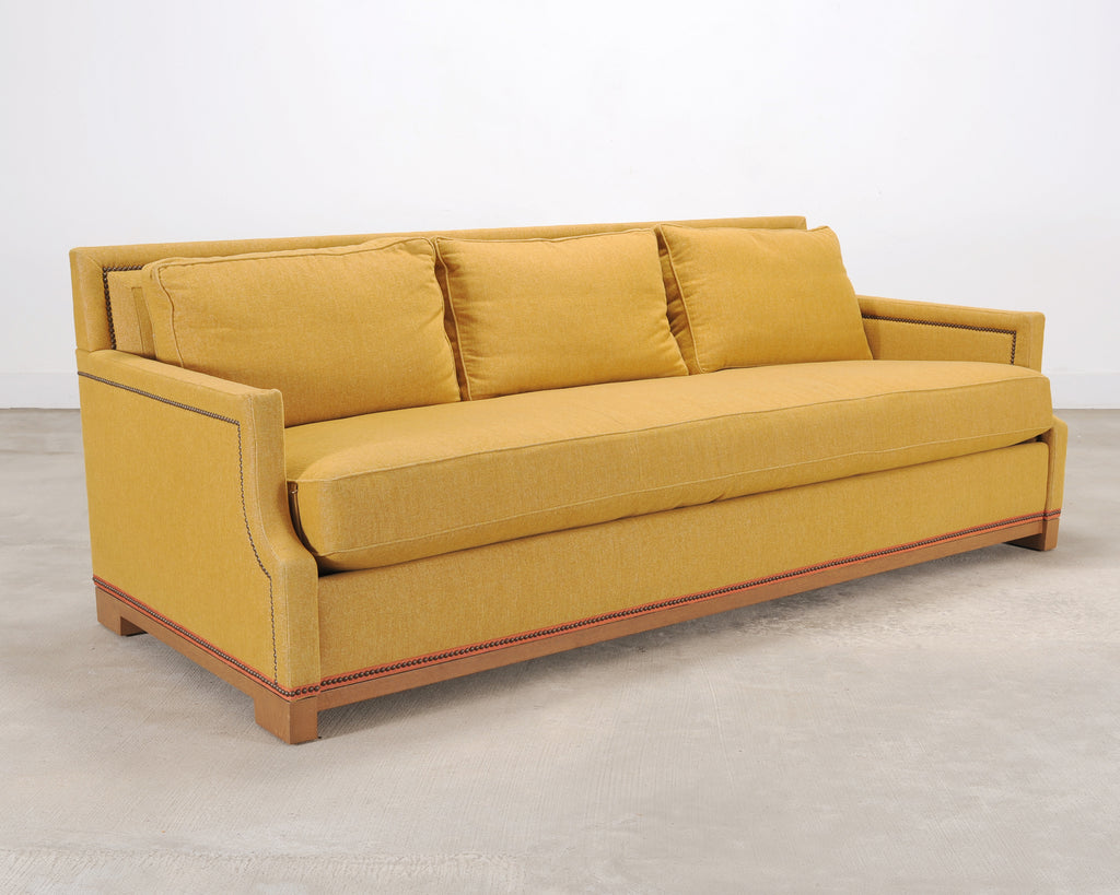 Holly Hunt for Studio H George V Sofa in Goldenrod Fabric