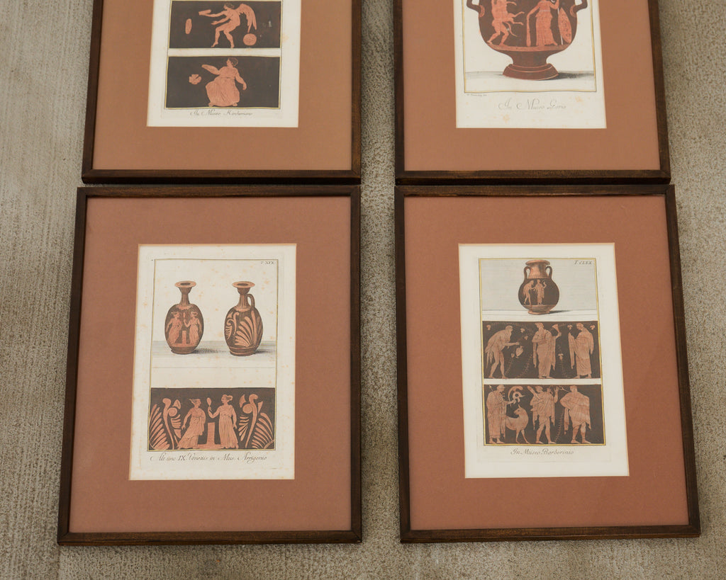 Set of Four Greco-Roman Neoclassical Engravings After Passeri