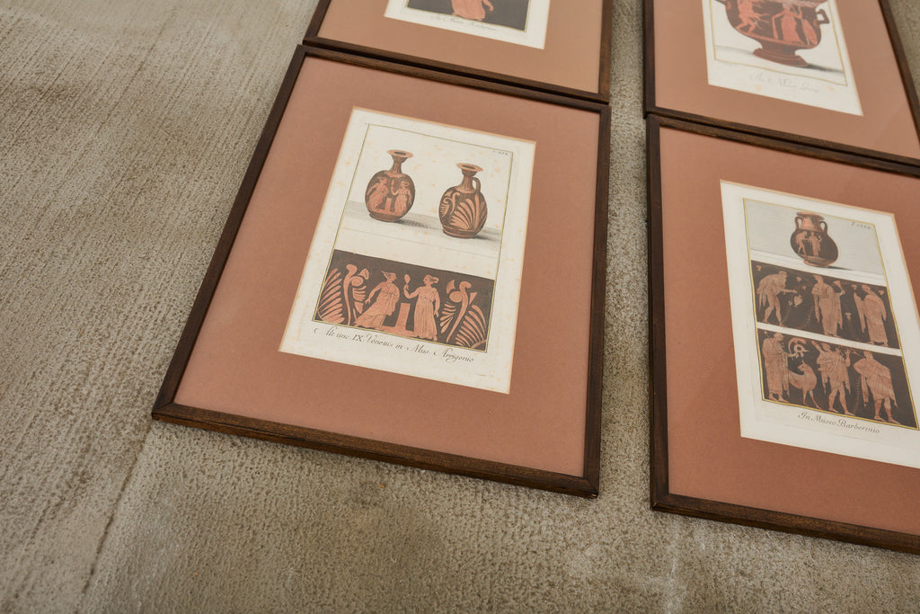 Set of Four Greco-Roman Neoclassical Engravings After Passeri