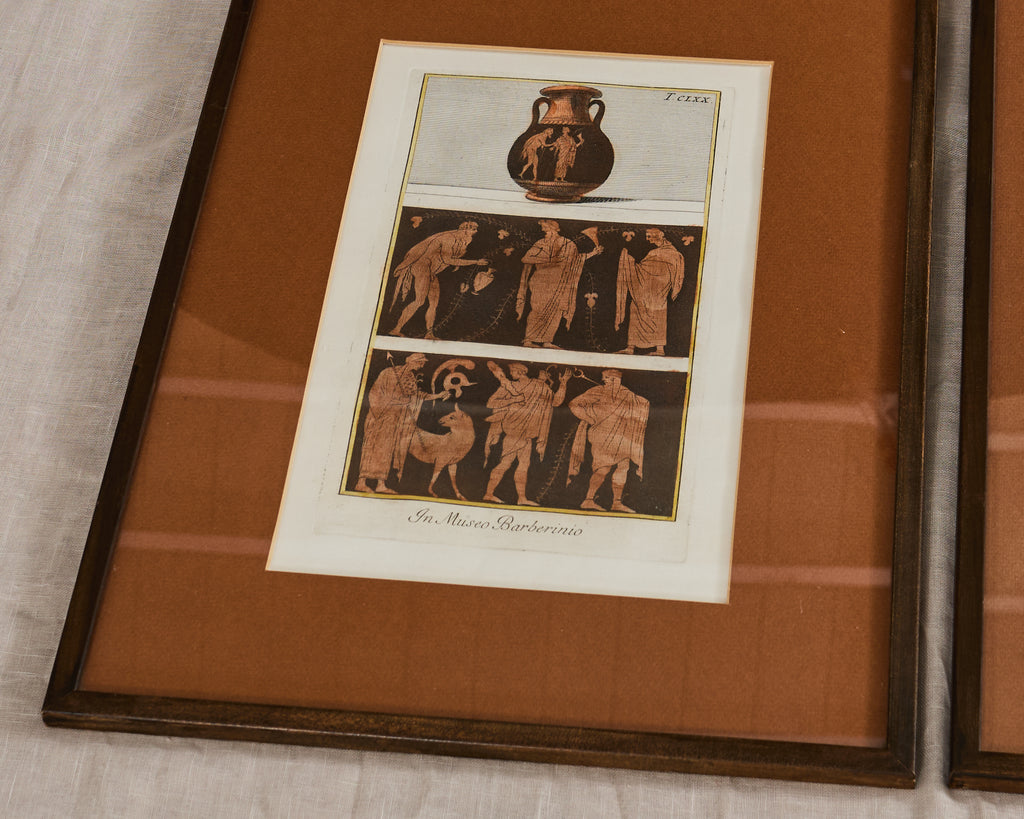 Set of Four Greco-Roman Neoclassical Engravings After Passeri