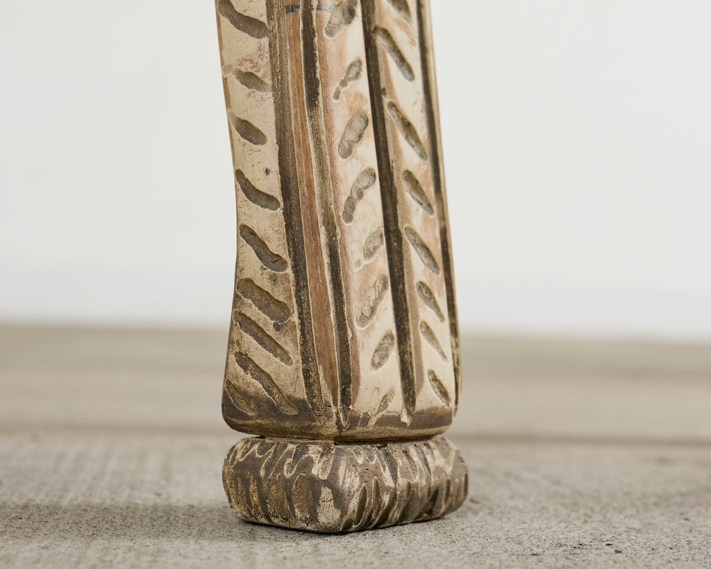 Italian Neoclassical Style Trompe l'oeil Carved Bench Seat