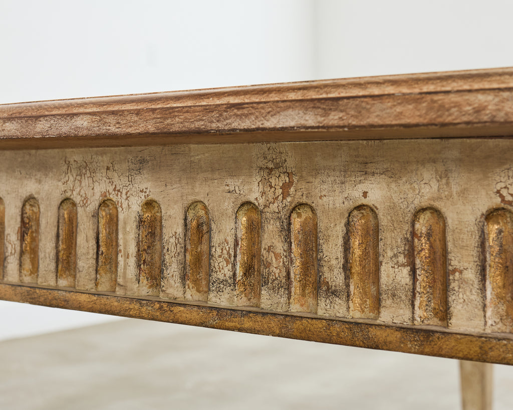 Lacquered Neoclassical Style Desk or Library Writing Table