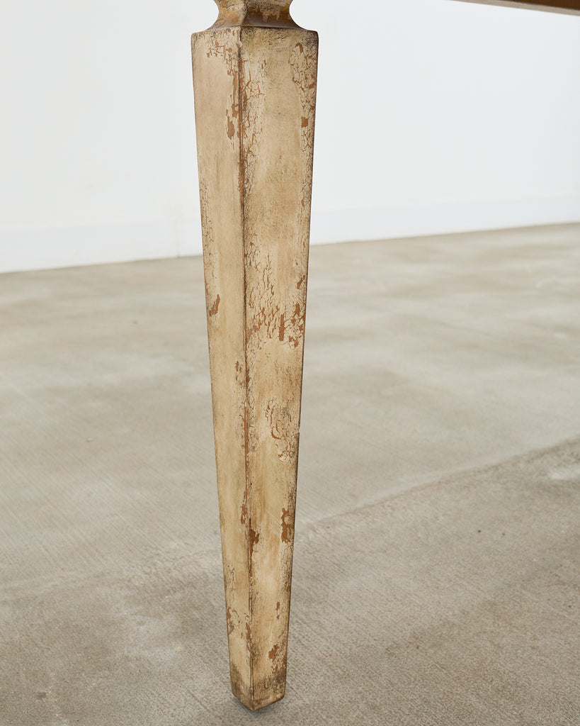 Lacquered Neoclassical Style Desk or Library Writing Table