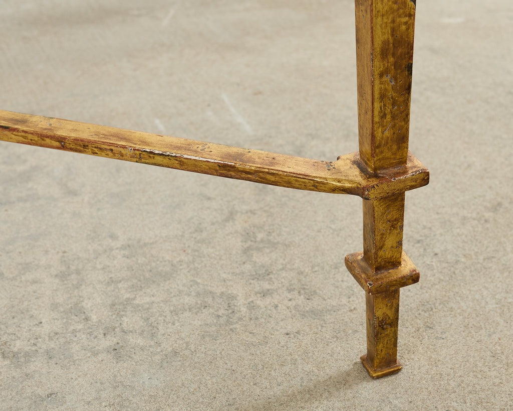 Maison Jansen Style Gilt Iron Cocktail Coffee Table