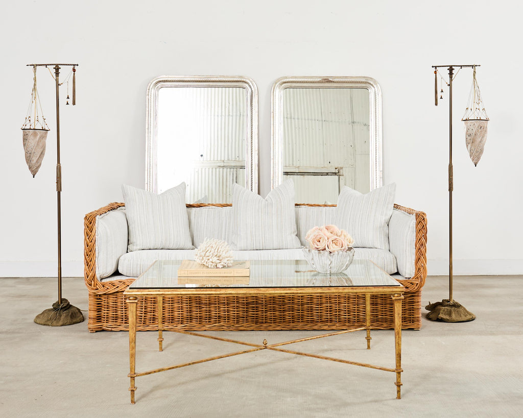 Maison Jansen Style Gilt Iron Cocktail Coffee Table