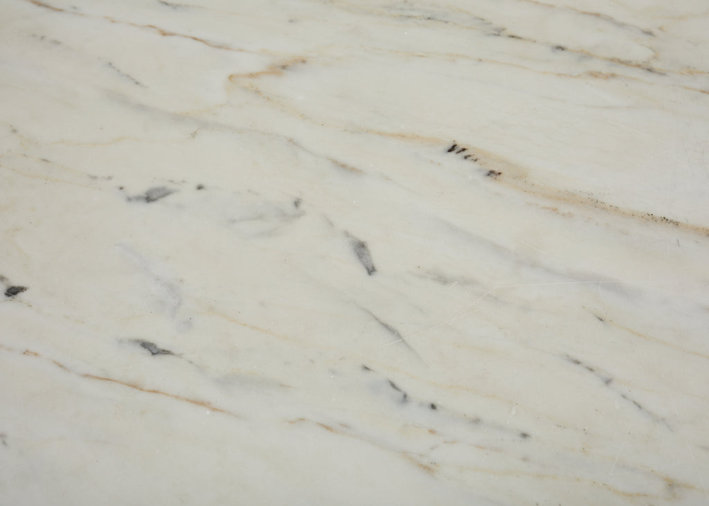 Neoclassical Style Round Marble Top Pedestal Center Table