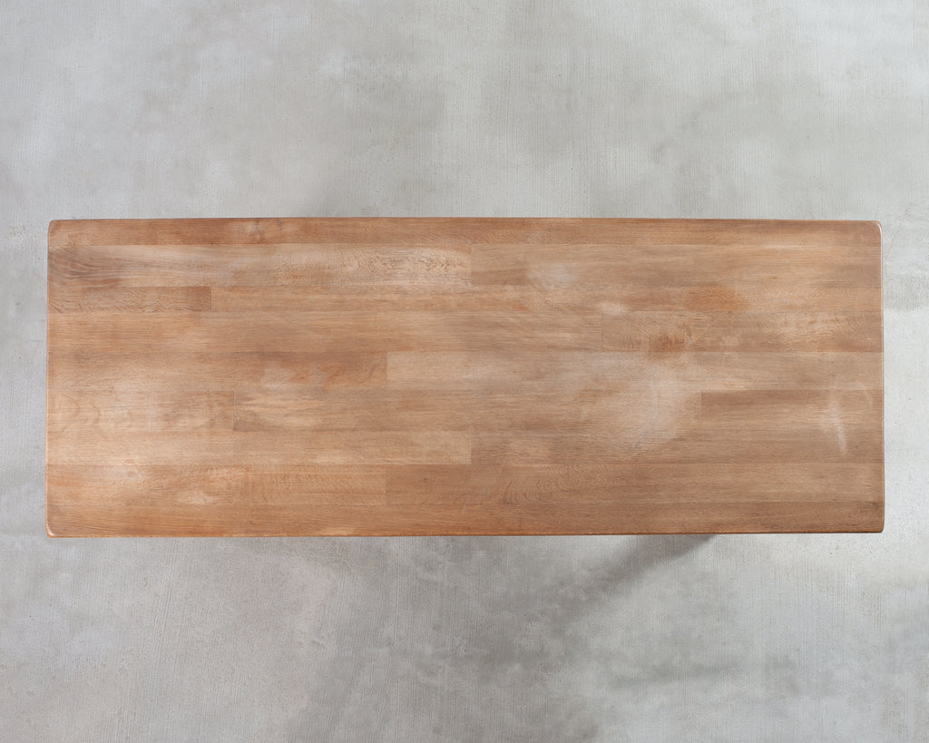 Midcentury Country French Oak Farmhouse Dining Table 7 Ft