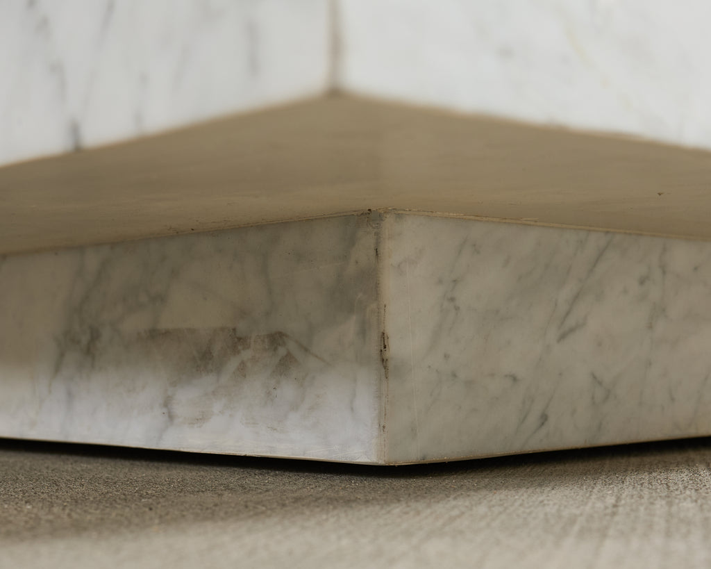 Timothy Oulton Monumental Floating Carrara Marble Cocktail Table