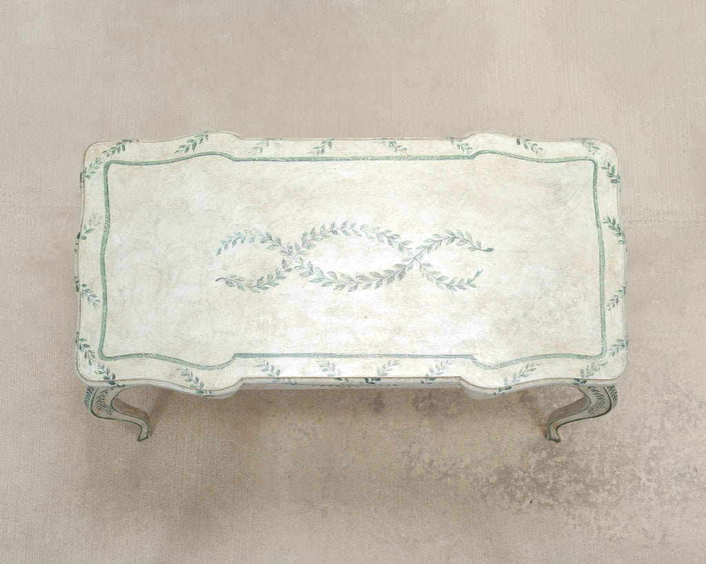 Venetian Painted Country Italian Provincial Writing Table Desk