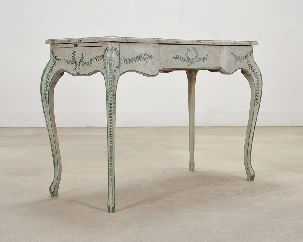 Venetian Painted Country Italian Provincial Writing Table Desk