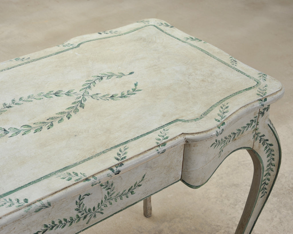 Venetian Painted Country Italian Provincial Writing Table Desk
