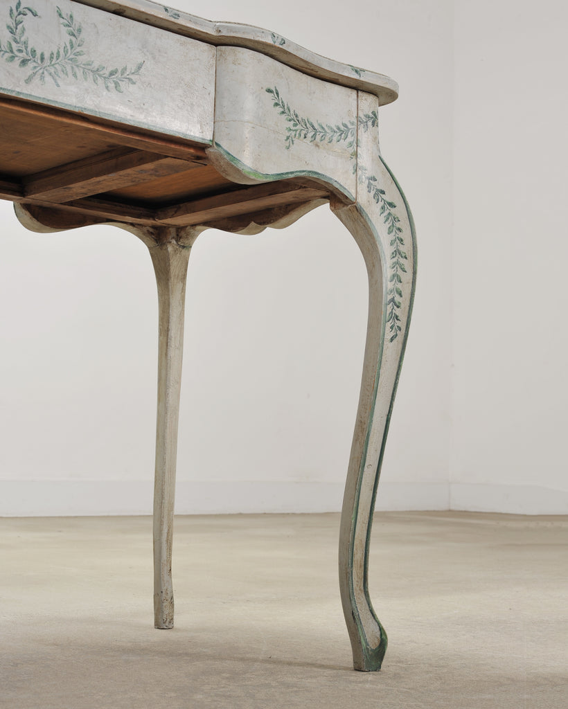 Venetian Painted Country Italian Provincial Writing Table Desk