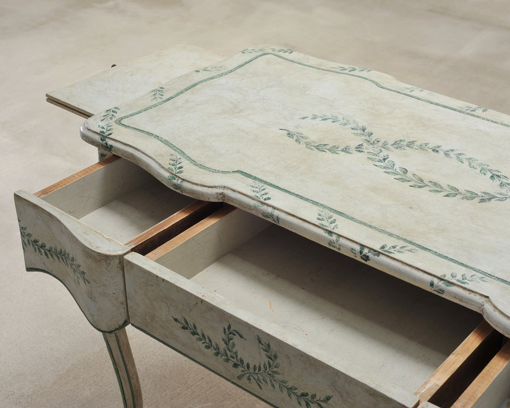 Venetian Painted Country Italian Provincial Writing Table Desk