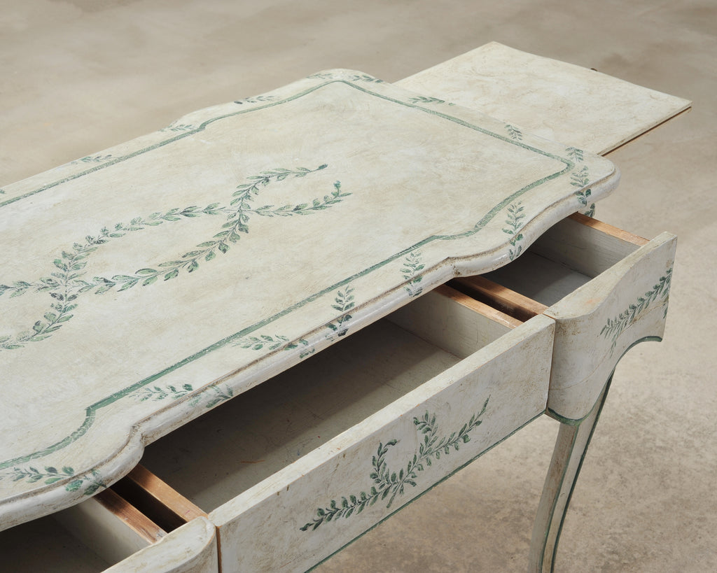 Venetian Painted Country Italian Provincial Writing Table Desk