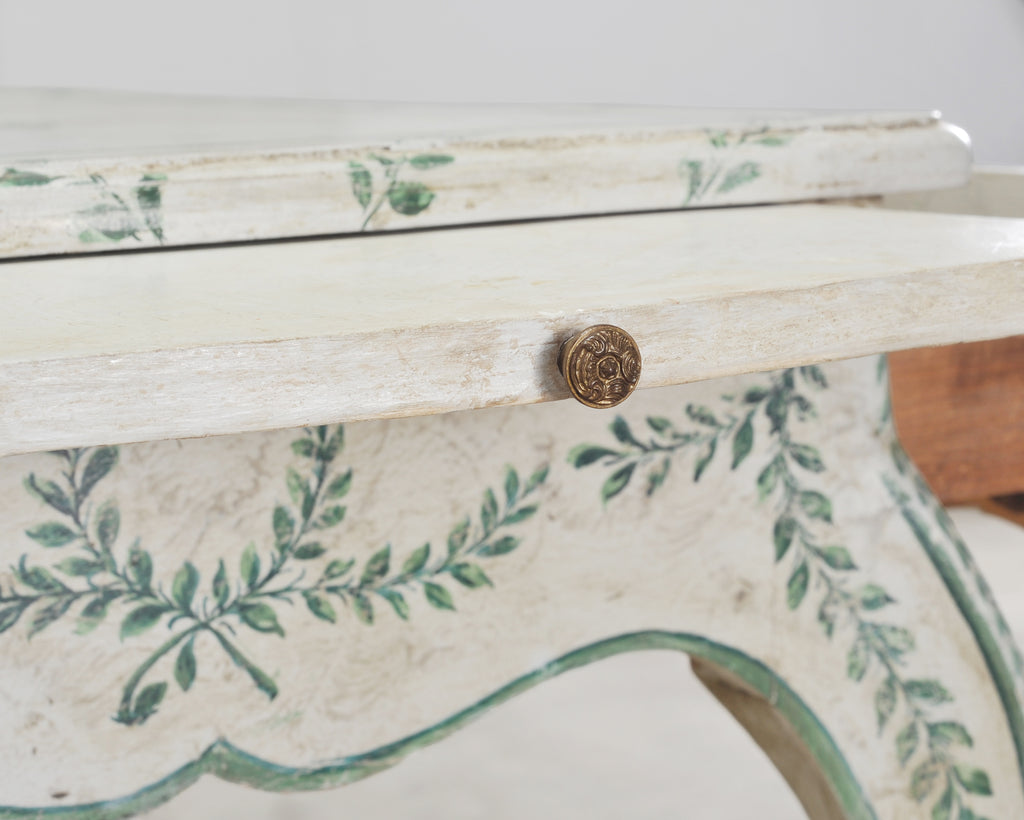 Venetian Painted Country Italian Provincial Writing Table Desk