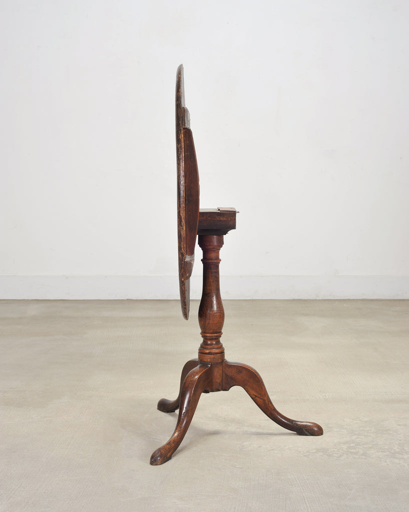 19th Century English Georgian Painted Tilt-Top Tripod Table