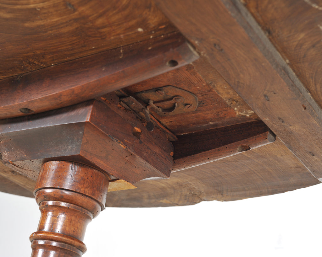 19th Century English Georgian Painted Tilt-Top Tripod Table