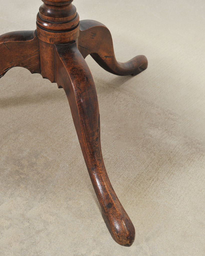 19th Century English Georgian Painted Tilt-Top Tripod Table