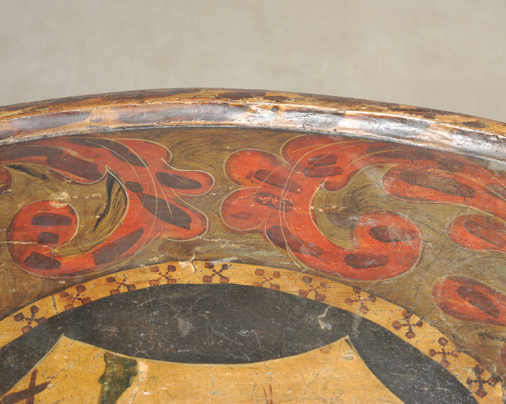 19th Century English Georgian Painted Tilt-Top Tripod Table