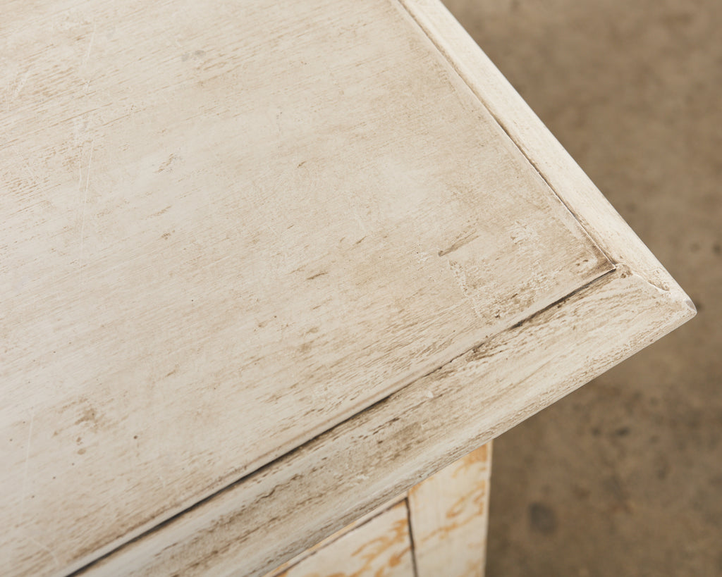 Pair of Italian Venetian Style Painted Pine Commodes or Chests