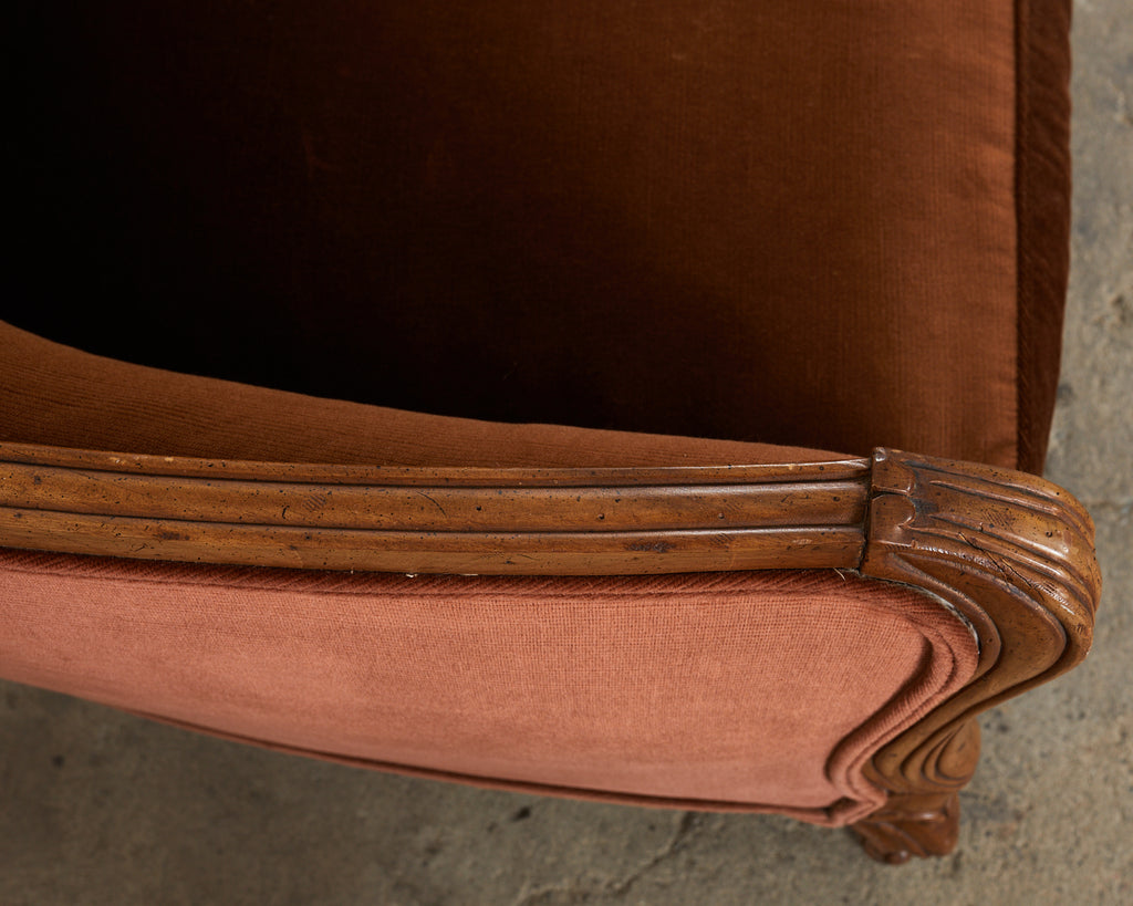 Pair of Country French Provincial Settees by Drexel Heritage