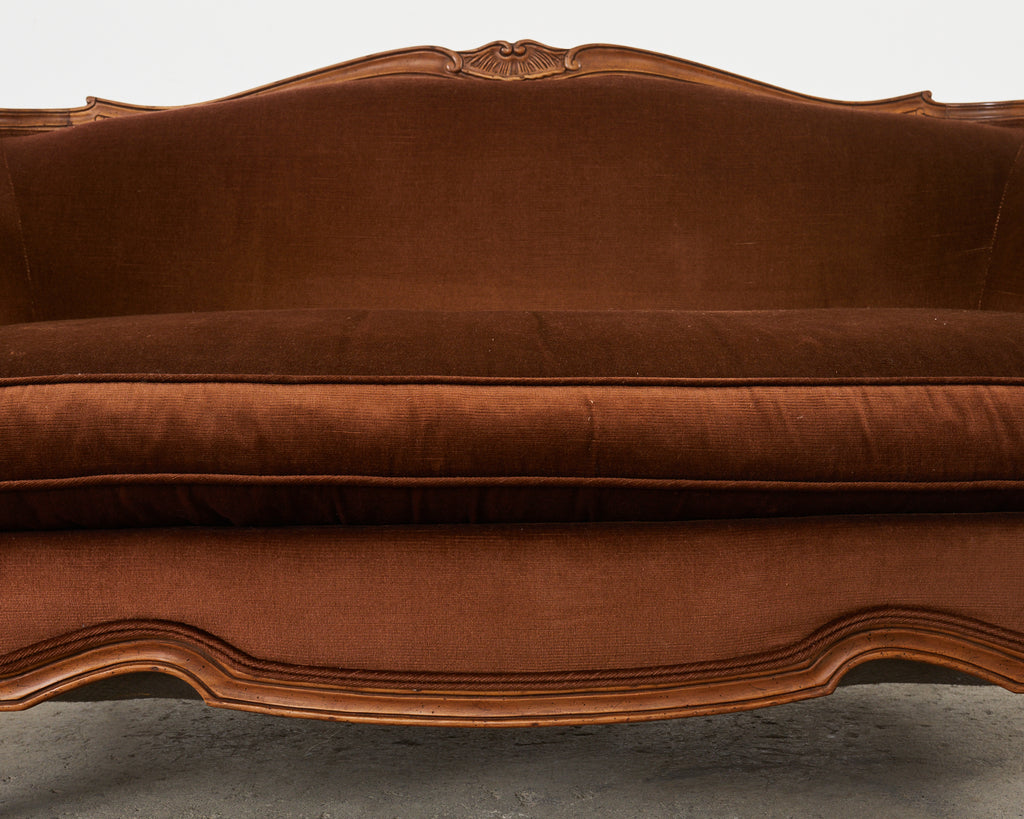 Pair of Country French Provincial Settees by Drexel Heritage