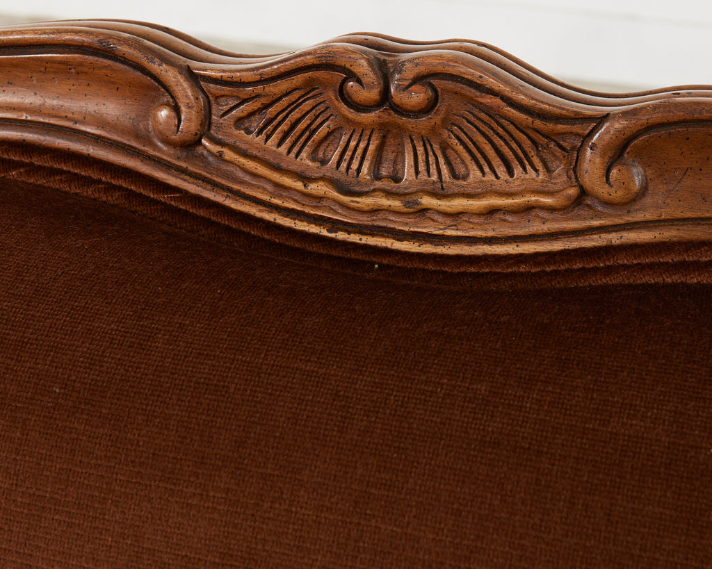 Pair of Country French Provincial Settees by Drexel Heritage