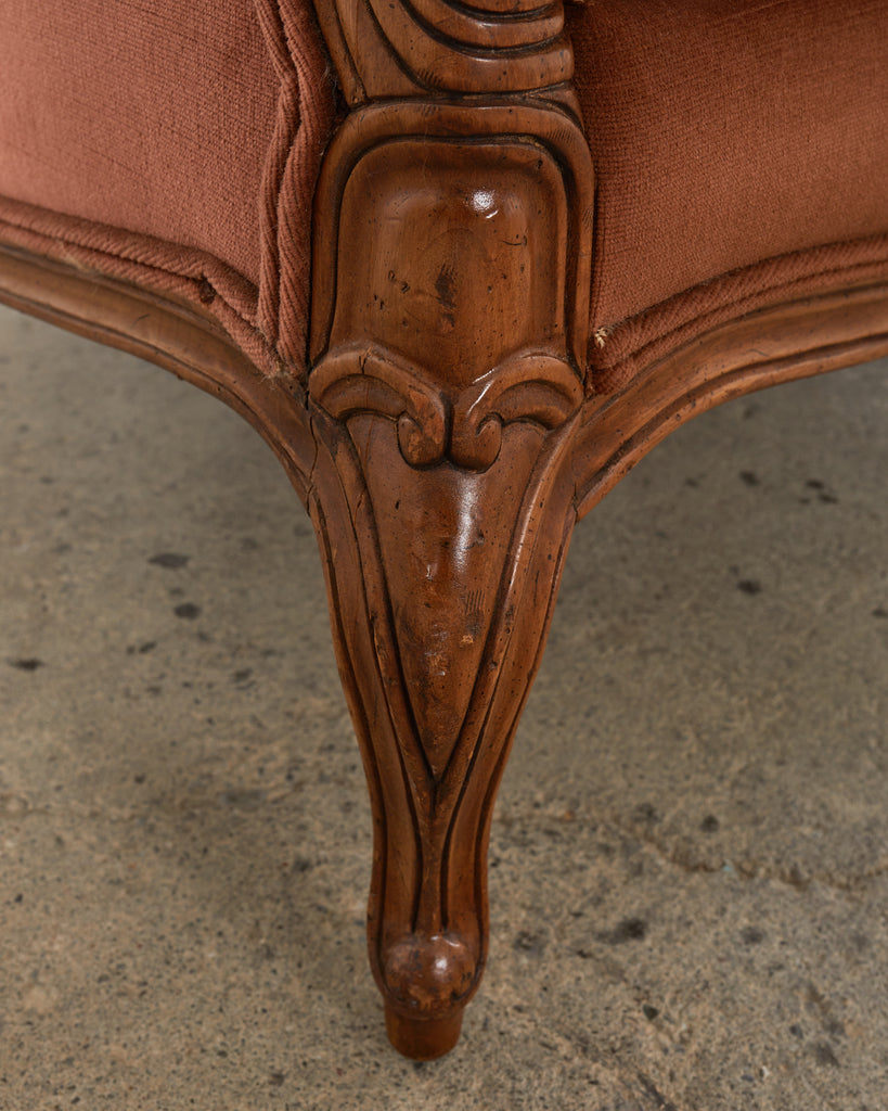 Pair of Country French Provincial Settees by Drexel Heritage