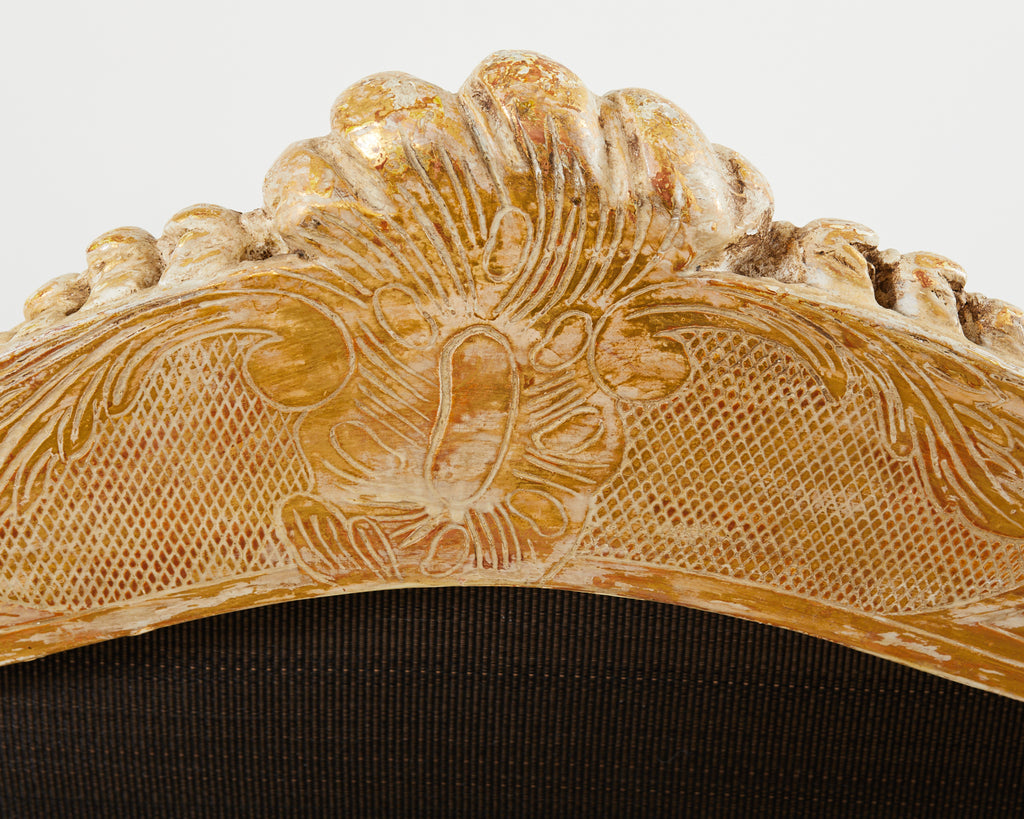 Pair of Hendrix Allardyce French Baroque Style Fauteuil Armchairs