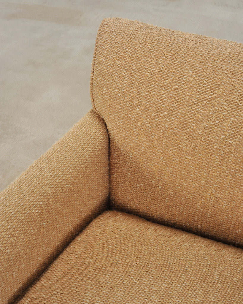 Pair of A. Rudin "No. 600.1" Hardwood Boucle Lounge Armchairs