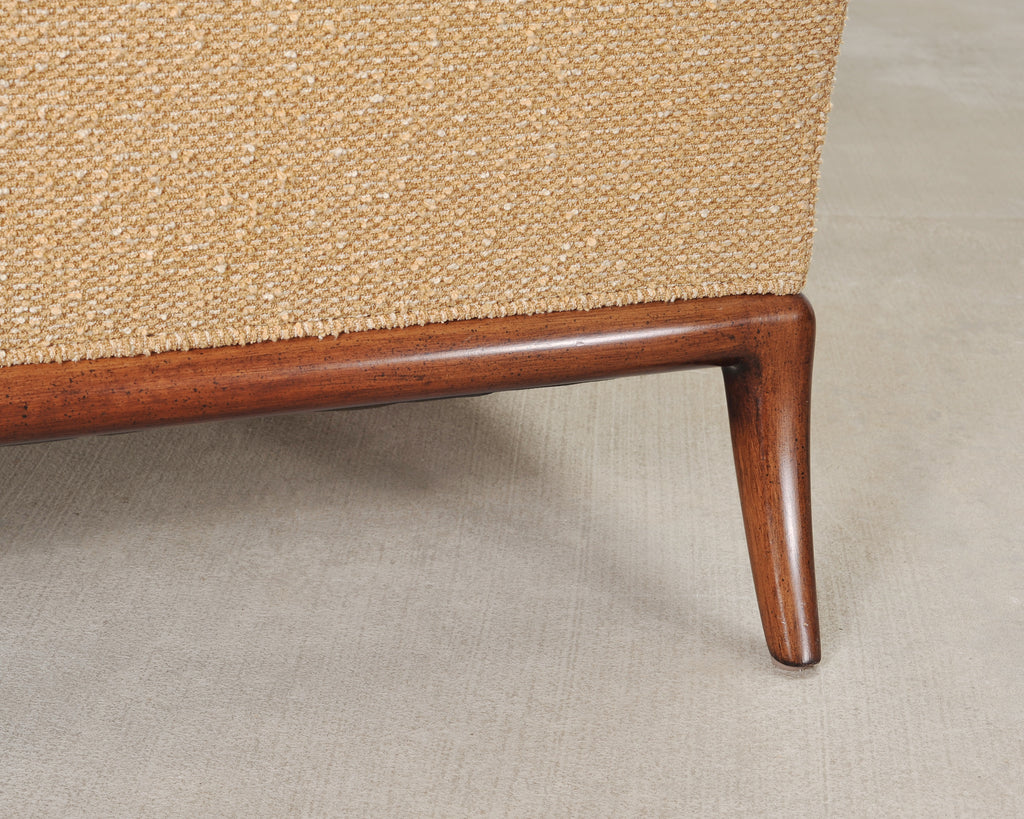 Pair of A. Rudin "No. 600.1" Hardwood Boucle Lounge Armchairs