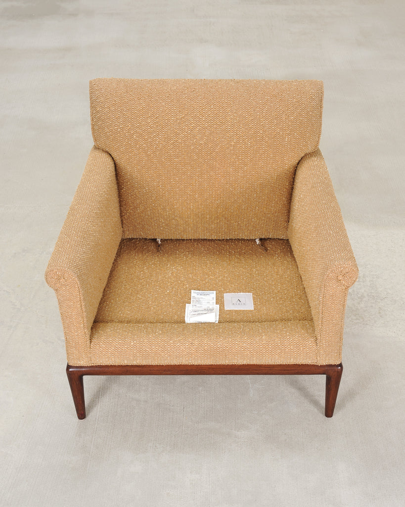 Pair of A. Rudin "No. 600.1" Hardwood Boucle Lounge Armchairs