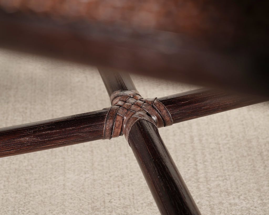 Pair of Barbara Barry for McGuire Rattan Caned Dining Armchairs
