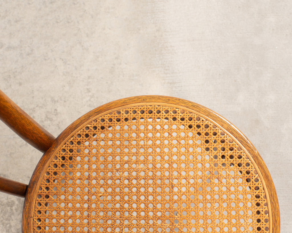 Pair of J & J Kohn Thonet Bentwood Cane Viennese Café Chairs