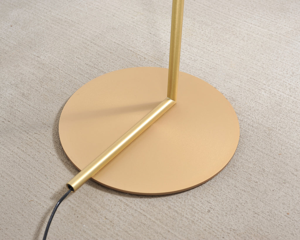 Pair of Michael Anastassiades for Flos Brass Globe IC Floor Lamps