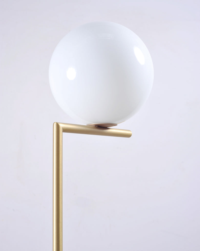Pair of Michael Anastassiades for Flos Brass Globe IC Floor Lamps