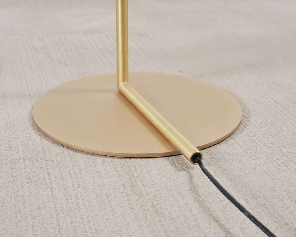 Pair of Michael Anastassiades for Flos Brass Globe IC Floor Lamps