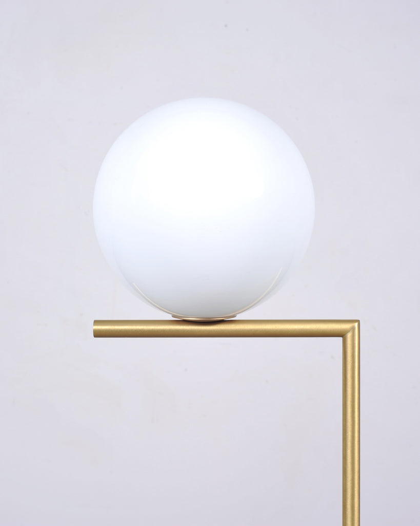 Pair of Michael Anastassiades for Flos Brass Globe IC Floor Lamps