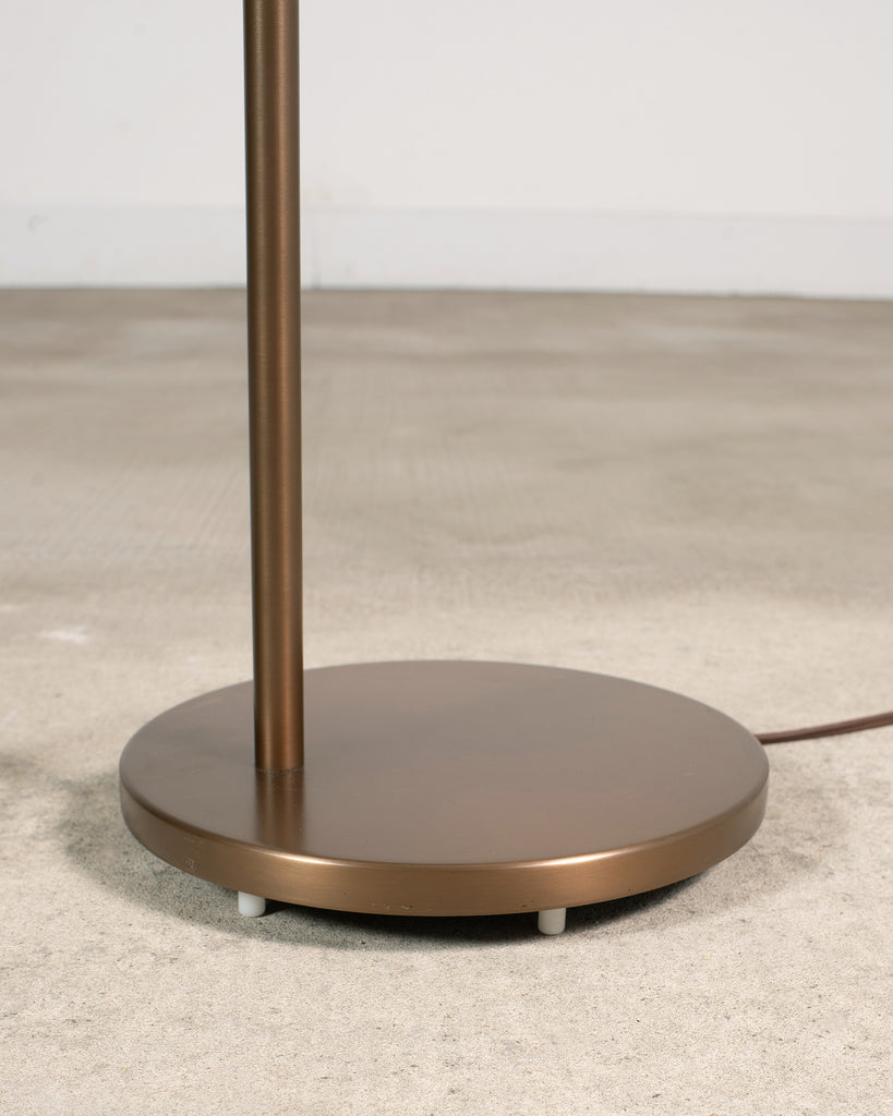 Pair of Casella Bronze Adjustable Pharmacy Floor Lamps