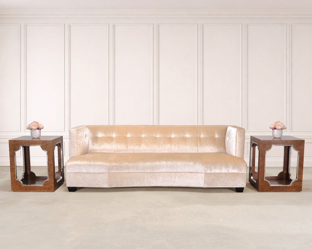 Pair of Velvet Dumont Sofas by Mitchell Gold + Bob Williams