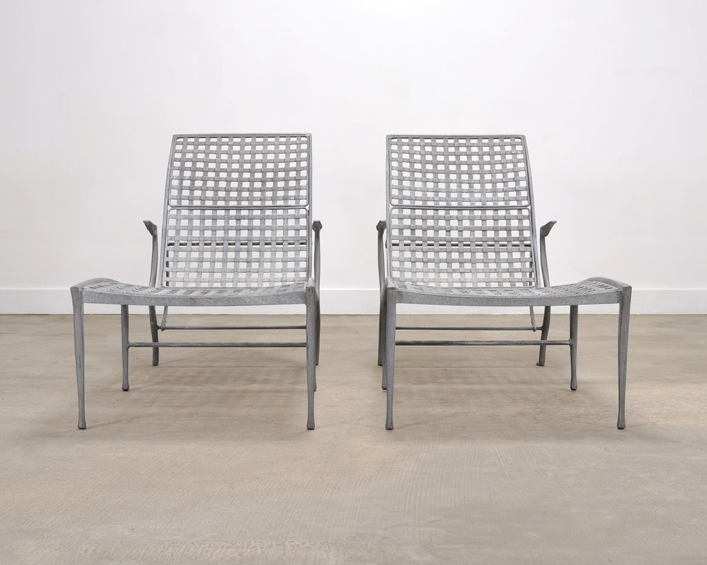 Pair of Dan Johnson Brown Jordan Sol y Luna Chaise Lounges