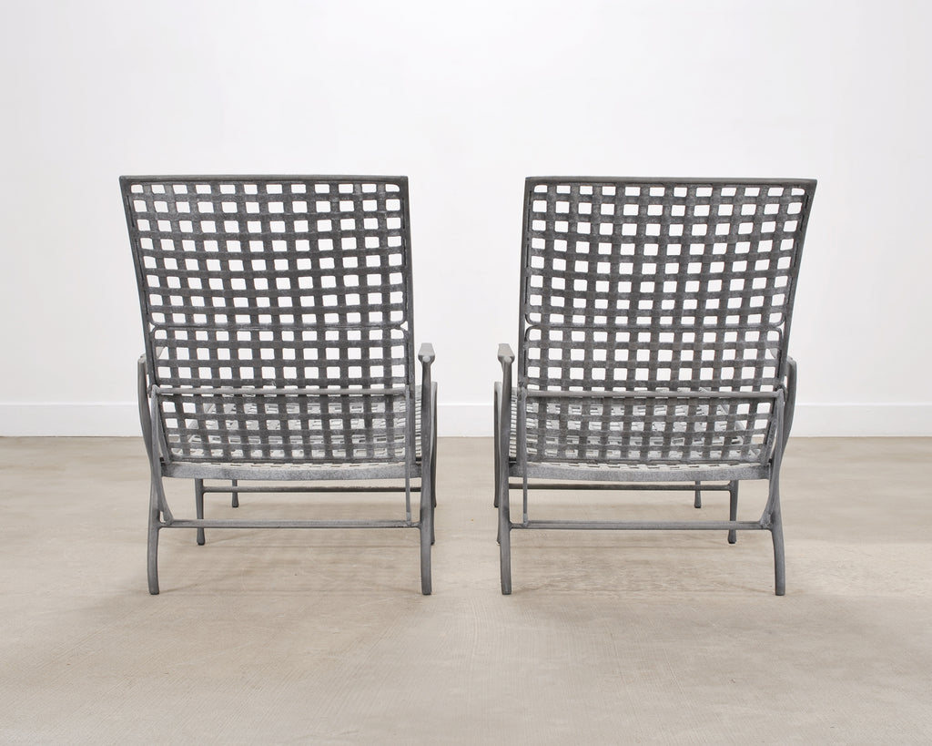 Pair of Dan Johnson Brown Jordan Sol y Luna Chaise Lounges