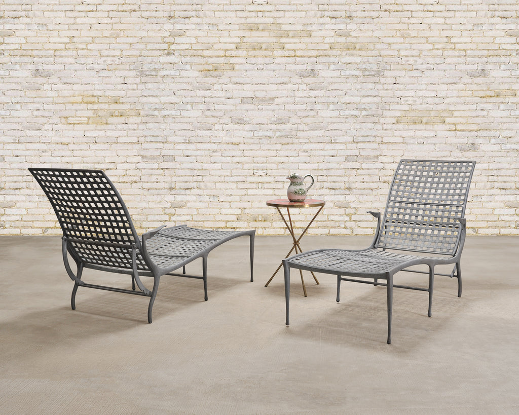 Pair of Dan Johnson Brown Jordan Sol y Luna Chaise Lounges