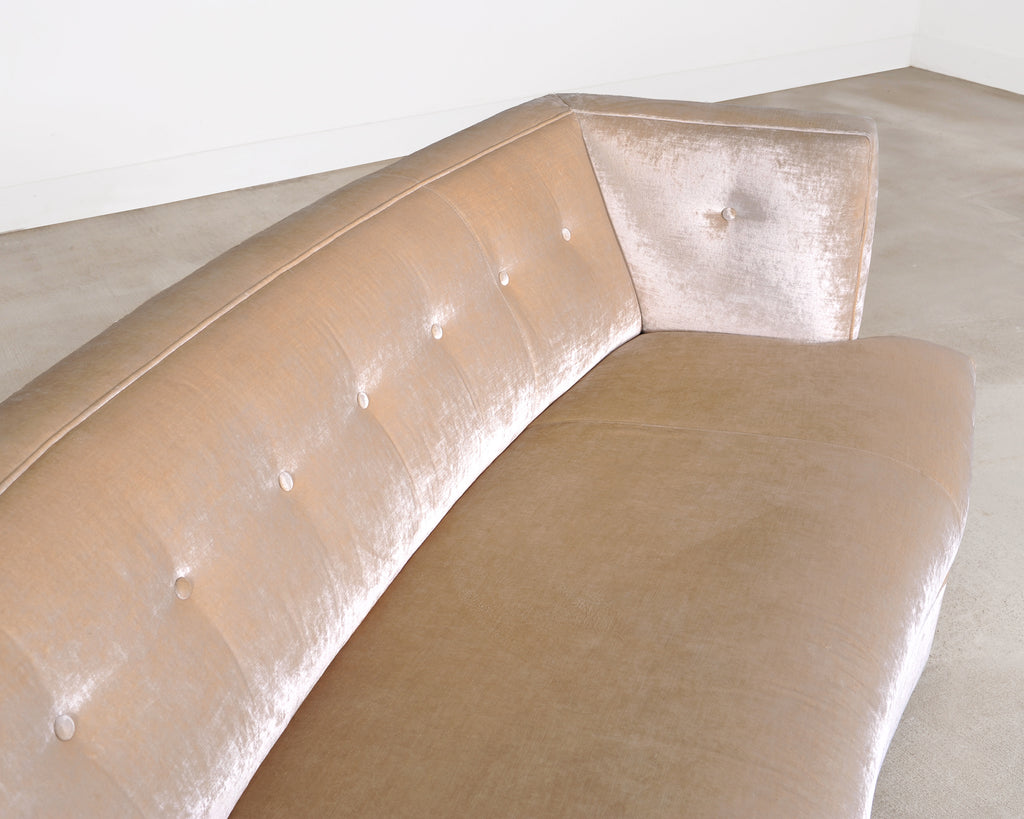 Pair of Velvet Dumont Sofas by Mitchell Gold + Bob Williams