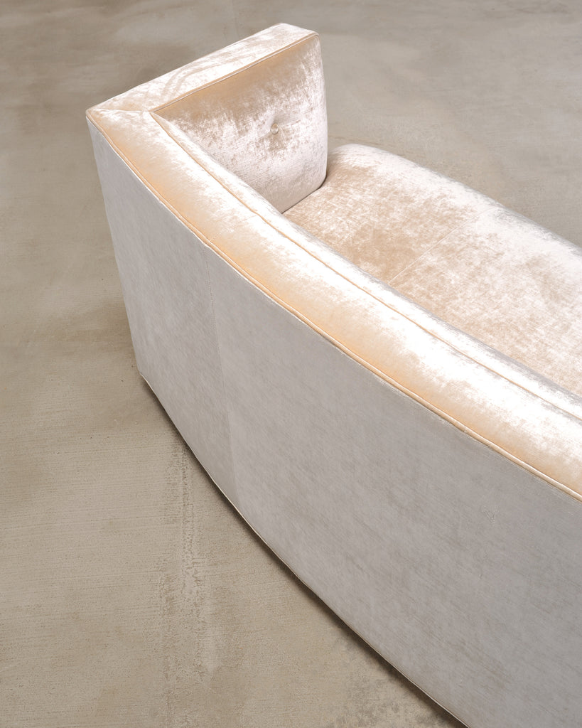 Pair of Velvet Dumont Sofas by Mitchell Gold + Bob Williams