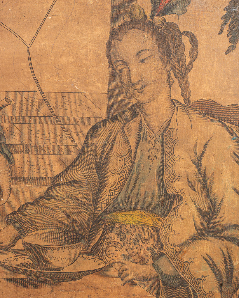 Pair 19th Century French Chinoiserie Wallpaper Panels